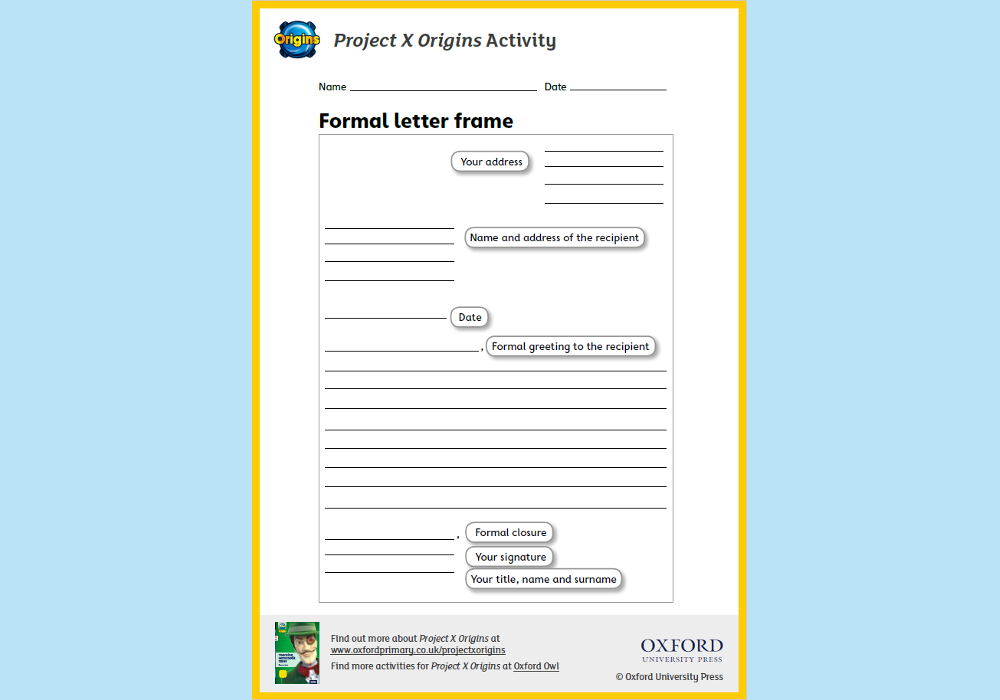 What Is Letter Writing For Grade 4
